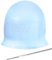 NATUCE Silikon Strähnenhaube, Strähnchenhaube mit Nadel, Highlight Cap zum Färben von Highlighting Hair (Blau)