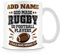 MUGGZ Funny Rugby Mug Personalised Gift - God Made Rugby So Football Players Could Have Heroes Too