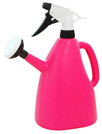 CUSROS Arrosoir portable, grande capacité, étanche, en plastique, pour plantes en pot, rose rouge, taille unique