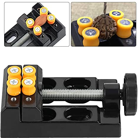 LANTRO JS Mini abrazadera plana, Tornillo de banco de mesa ajustable, Mordaza de Banco Prensa de Taladro, Apertura de la Mesa Paralela Vise, Herramienta de Escultura Artesanal DIY