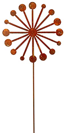 Blümelhuber - Pusteblume Gartenstecker Edelrost - Rost Deko für Garten - Pusteblume Deko Draußen - Rostige Ideen für den Garten
