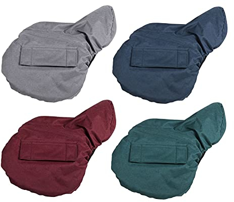 NETPROSHOP Sattelschoner Sattelbezug mit Vlies Gefüttert Wasserabweisend Gurtschlitze etc., Farbe:Grau