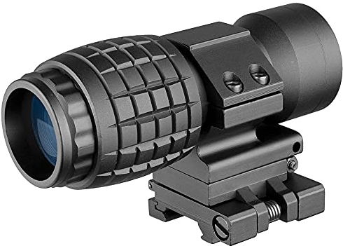 ACEXIER 4X Lupe Zielfernrohr Taktisches Rotpunktvisier Jagd Holographisches Grünpunktvisier