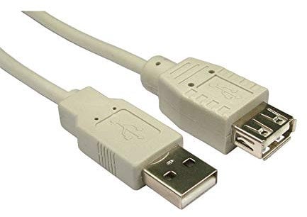 3 Meter Long USB EXTENSION Cable Lead A Male to A Female-WHITE