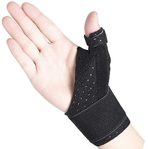 Handgelenk-Daumenschiene, verstellbarer Sport-Fingerschutz für Karpaltunnelsyndrom, Arthritis, Sehnenscheidenentzündung, Daumen-Wegfahrsperre, 1 Größe für linke oder rechte Hand (1 Stück)