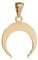 NKlaus Kettenanhänger Halbmond Horn 13x11mm 333 Gelb Gold 8 Karat Amulett Luna Mokosch 8302