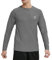 MeetHoo Men's Rash Vest, Rash Guard UPF 50+ UV Swim Shirt Top Quick Dry Sun Protection Long Sleeve Tee for Surfing Running Swimming Dark Grey