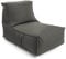mokebo® Sitzsack für Kinder & Erwachsene 'Der Sundowner', Bean Bag mit Füllung oder Bodenkissen für Indoor & Outdoor, auch als Liegekissen, Relaxliege oder Liege in Anthrazit