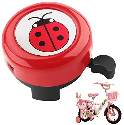 Fahrradklingel Kinder, Mädchen Jungen klingel Fahrrad Fahrradglocke Fahrrad Ring Glocke für Rennrad Mountainbike Kinderfahrräder (Rot)