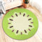 Rugendary Niedlicher Kiwi-Obstteppich, kühle und frische Heimdekoration für Küche, Kinderzimmer, Badezimmer, Schlafzimmer, rutschfest, maschinenwaschbar, rund, große Fläche, Frühling, Sommer,