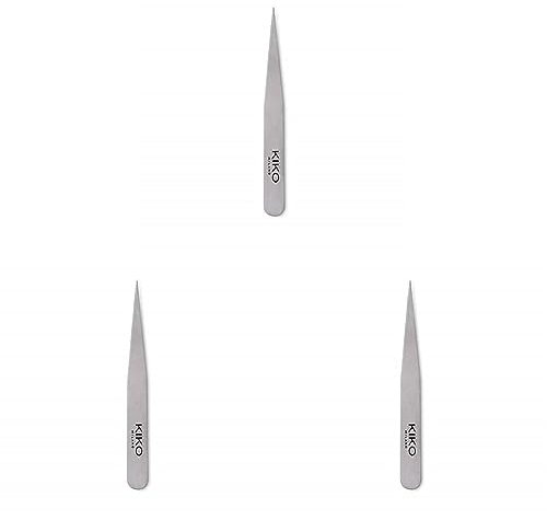 KIKO Milano Pointed Tweezers | Pince À Épiler Professionnelle À Bout Pointu Pour Les Sourcils (Lot de 3)