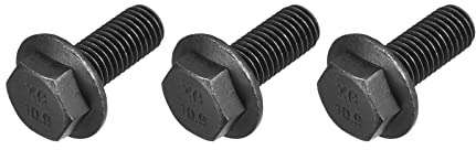METALLIXITY Geflanscht Sechskant Kopf Bolzen (M12x30mm) 3Stk Sechseck Gezackt Flansch Bolzen Voll Gewinde Schraube - für Haus Bauwesen Hardware Verschlüsse