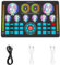 Q7 Live Sound Card, Live Sound Board, Voice Changer Audio Mixer, Sound Effects Board, for Live Streaming Podcasting Recording, Led Light, Dj Mixer, Soundboard, Voice Changer, Black