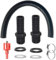 Ylinwtech Regentonnen Verbinder Set,50cm Verbindungsschlauch Und 2 Schlauchstutzen 25mm Mit Kontermutter Und Lochöffner,Regenfass Verbinder,Regentonnen Verbindungsset,Regentonnen Verbinder