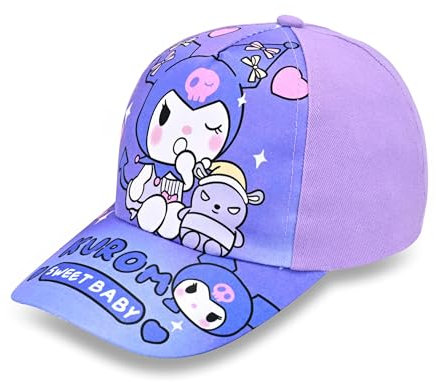 Roffatide Anime Cartoon böses Kaninchen Kaninchen Baseballkappe einstellbar niedlichen Druck kleine Baseballmütze lila Golf gebogen Low Profile Hut