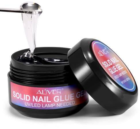 Solido gel adesivo per unghie, super forte colla per unghie acriliche, colla per unghie acriliche, colla per unghie acriliche, colla artificiale per unghie per una lunga durata, colla UV per unghie