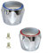 EXTRWORY 2pcs Badezimmer Wasserhahn Griff Wasserhahn Griff Hot & Cold Tap Top Kopf Abdeckungen Rot- und Blau-Rad 2 Handräder + 2 Schrauben für die meisten Küchen- und WC-Armaturen
