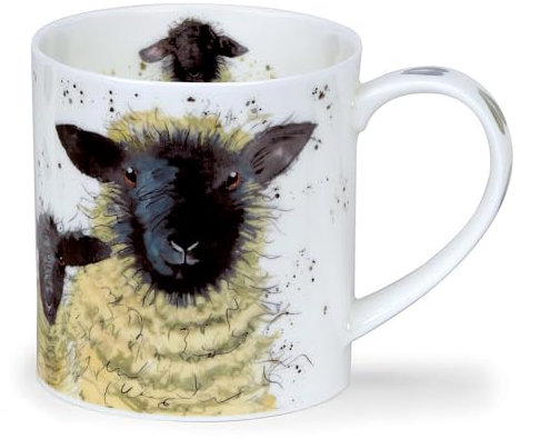 Dunoon Orkney Tasse aus feinem Knochenporzellan, Shaggy-Schaf, Suffolk, 0,35 l