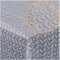 Tischdecke abwaschbar Wachstuch Lace Vinyl Häkel Spitze Optik 100 x 138cm Blätterchen Silber abwischbar