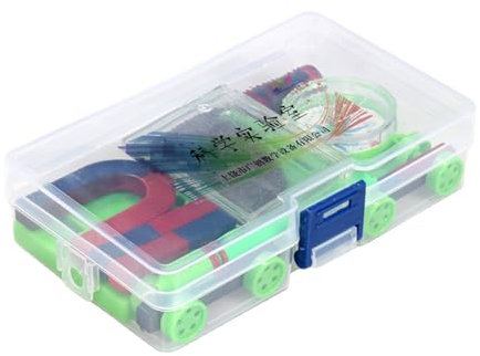 Physical Magnet Experiment Set U Förmiger Magnetstabform Magnet Eisenpulverbox Physik Bildungsspielzeug Für Die Schule
