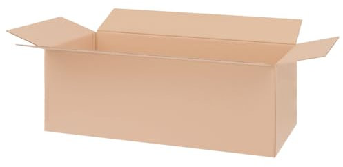 verpacking Faltkartons 800 x 400 x 250 mm Braun (Außenmaß 805 x 405 x 260 mm) KK 190 1-wellig Versandkarton für große Waren DHL Paket DPD GLS Hermes Kartons (25 Stück)