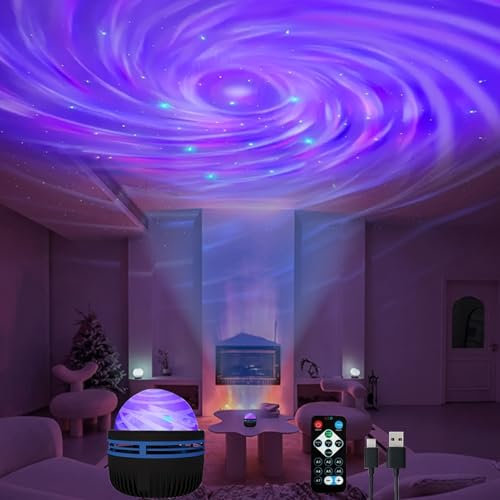 Projecteur d'étoiles LED rechargeable par USB, lampe DMX Sound Active 7 modes pour décoration de chambre d'enfant