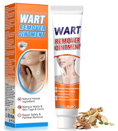 Eveellyn Wart Remover Cream 20g, Effective Skin Tag Remover for Hands, Face and Body, Natural Verruca Treatment for Corns, Moles, Calluses and All Types of Warts