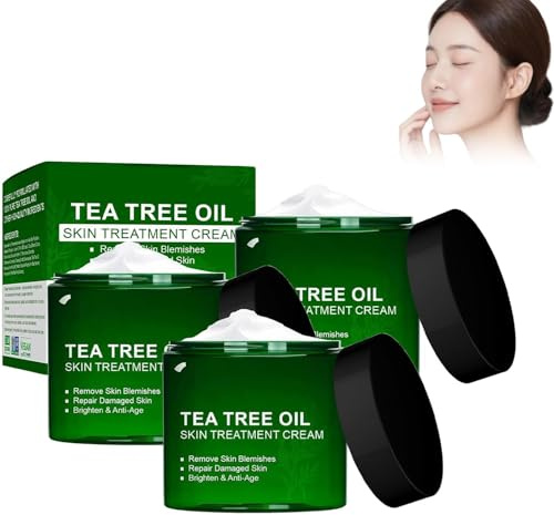 Bio-Teebaumölcreme, nicht fettendes, sanftes Feuchtigkeitsgel, Naturkosmetik für unreine Haut, professionelle Teebaum-Hautpflegecreme