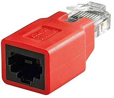 Wentronic - Cable de red cruzado (con conector macho cat.5e RJ45 a conector hembra RJ45)
