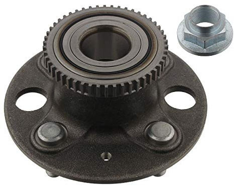 febi bilstein 32306 Wheel Bearing Kit with wheel hub, ABS sensor ring and axle nut, pack of one