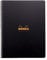 Rhodia 119901C Notizbuch (mit Doppelspiralbindung, DIN A4, 21 x 29,7 cm, liniert mit Rand, 90 g, 80 Blatt) 1 Stück schwarz