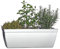 Hentschke Keramik Balkonkasten Fensterkasten frostsicher 58 x 19 x H 17 cm, weiß, 259.058.04 - Made in Germany