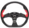 Simoni Racing X2330PUN/PR Volante Sportivo X2 Poly Pelle Universale, Nero e Rosso