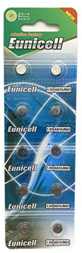 10 x AG1 Alkaline Button Cell Batteries - G1 LR60 LR621 SR621W 364 Type