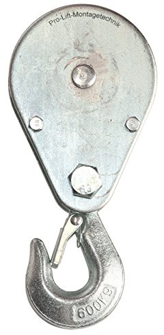 Pro-Lift-Montagetechnik Umlenkrolle, Seilrolle, Klappkloben, 600kg, verzinkt, 00305