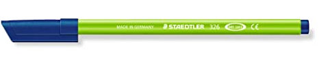 Staedtler 326-51 Fasermaler Noris Club, circa 1.0 mm, auswaschbar, 10 Stück im Kartonetui, gelbgrün