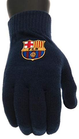 Barcelona FC Logo Core Navy Mens Gloves BFC STK 009