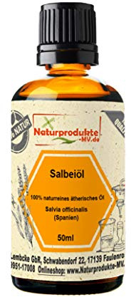Salbeiöl (50 ml) 100% naturreines ätherisches Salbei Öl