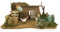 Ferrari & Arrighetti Pollaio con Galline per Presepe Rurale, Recinto in Miniatura con Galline per Presepe Tradizionale, Legno/Plastica, Multicolore, 26 x 18 x 11 Cm