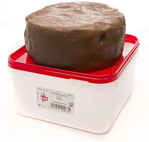 Scola AIR HARDENING CLAY 2.5KG BUCKET TERRACOTTA