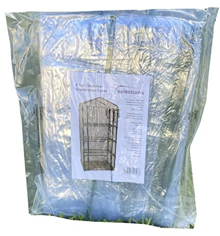 Selections 4 Tier Mini Greenhouse Clear View Replacement Cover