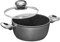 STONELINE GOURMUNDO Cacerola con Tapa 24 cm Olla Antiadherente Cacerola Inducción MADE IN GERMANY Revestimiento Antiadherente con Partículas de Piedra Reales, Todo Tipo de Cocinas, Cocinar Sin Grasa
