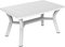 RESOL Tulipán Mesa Jardín Exterior 140x90 hasta 4/6 Personas con Agujero de Sombrilla y Protección UV | Mesa de Comedor Exterior en Patio, Terraza o Porche | Fácil Mantenimiento - Blanca