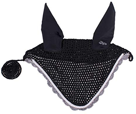 ARBO-INOX - Ohrhaube - gehäkelt - farbig - Verschiedene Größen (shetty, Schwarz)