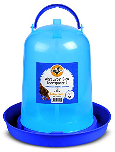 horizont CHICK'A Hühnertränke 5 Liter, Vogeltränke für den Hühnerstall, Wasserspender aus Kunststoff, Garten Zubehör für Huhn, Wachtel, Küken, Vogel, Futterspender