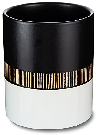 MOLADRI Portautensili da cucina per piano di lavoro, 12,7 cm in ceramica, grande organizer vintage per riporre la cucina, porta spatole pesanti, contenitore per utensili da fattoria, decorazione per