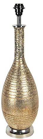 Clayre & Eef Lampenfuss Lampensockel Tischlampe bunt Glas 18 x 18 x 67 cm 6LMP718