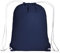 Generico Rucksack aus Baumwolle mit Reissverschluss, Tasche aus strapazierfähigem Stoff, blau, One size