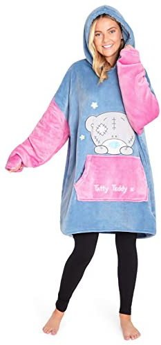 Me To You Tatty Teddy Oversized Hoodie Blanket for Women (Blue)
