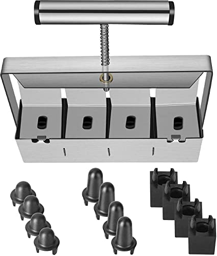 Manueller Erdblock-Clod Maker Blocker Garten Samen Pflanzwerkzeug Erdstopper Pflanzerde Block Shaper Handheld 5.1 cm DIY Blocker für Samen Stater Tablett Pflanzen Umpflanzen Gewächshaus